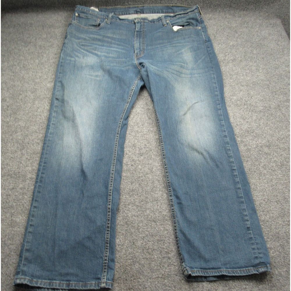 Levis 559 Jeans Mens‎ 44x35 Blue Reaxed Fit Straight Leg Dark Wash Denim